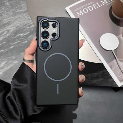 Funda Magnética Ultra-Fina Mate para Samsung S25/S24/S23 - Carcasa Protectora Premium de Color Sólido