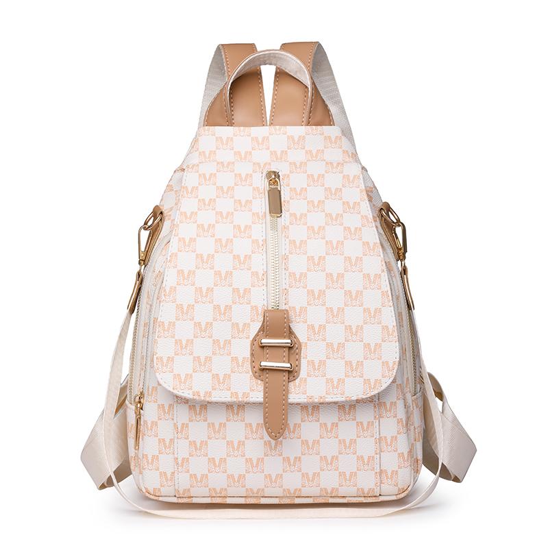 Print-Rucksack Damen-Rucksack aus weichem Leder, vielseitig verwendbar, Umhängetasche, Reiserucksack für Damen