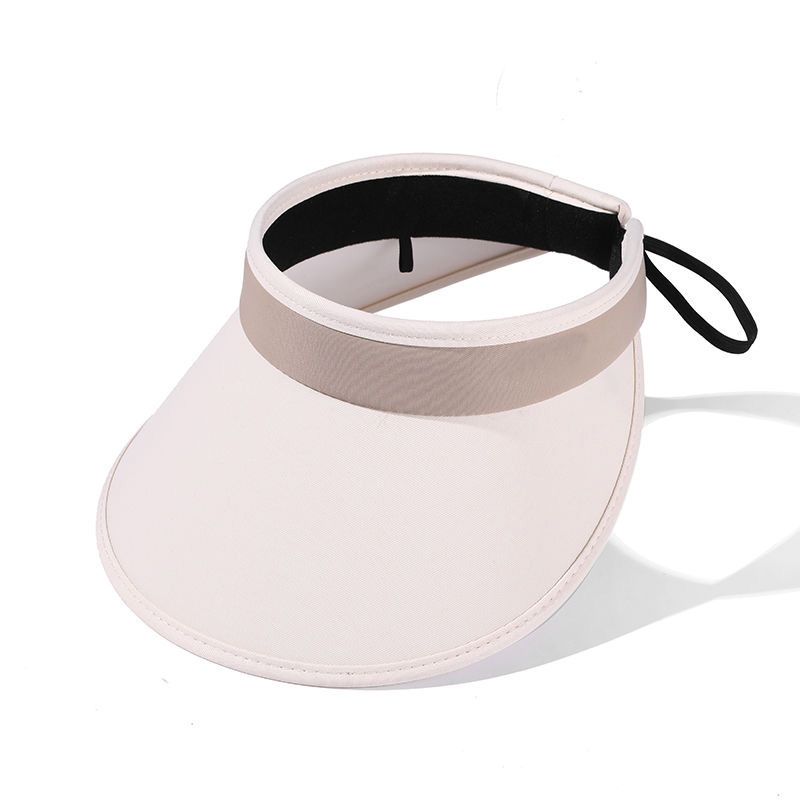 

2023 Sun Protection Hat Women s New Arrival Korean Peaked Cap Summer Sports Cycling Topless Hat Outdoor Headband Hat Beige color matching (Foldable model) Adjustable