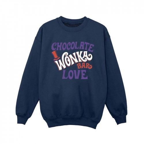 Willy Wonka & The Chocolate Factory Boys Chocolate Bar Love Sweatshirt