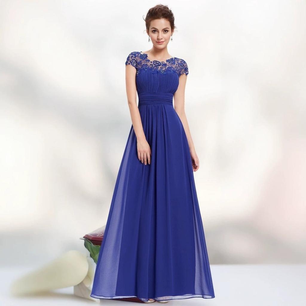 Summer New European Style Women's Lace Dress Bridesmaid Evening Party Gown Crossborder