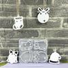 Nonstick Easy Cleaning Mold Christmas Themed Silicone Texture Perfect for Crafting Figurines Decorations and Gift Making