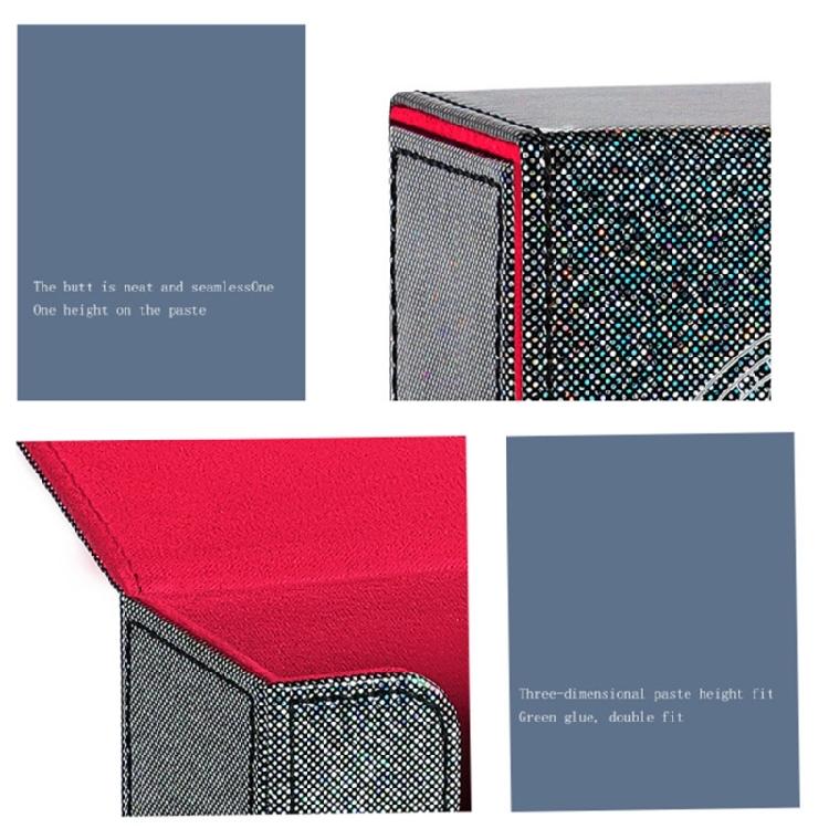 Sun Moon Tarots Card Box PU Leather Storage Case Portable Card Container Divination Storage Box Card Container Easy to Carry