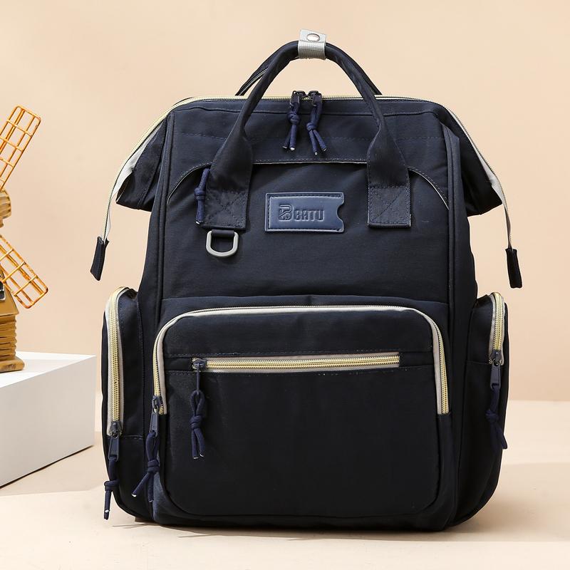 New Fashion Women'S Lunch Bag High Quality Large Capacity Mummy Bag Simple Style Waterproof Multifunctional Backpack Women