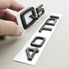 3D ABS Car Letters Logo Q5 40 TDI Logo Rear Trunk Badge Emblem Decals For Audi Q5 Q3 Q7 A4 A5 A6 A7 Auto Exterior Accessories