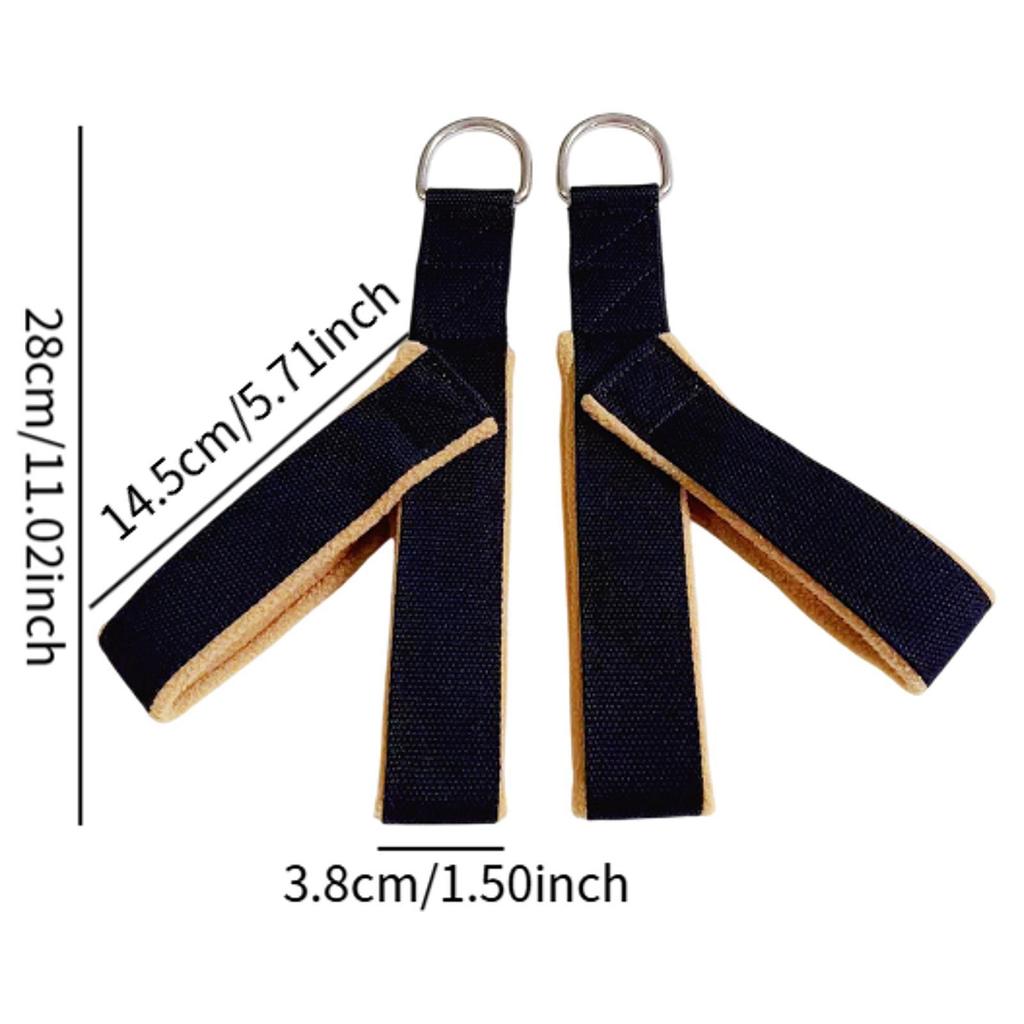 2 Pieces Pilates Straps Core Flexible Y Loops Strength Training D Ring Yoga Straps for Women Home Studio Adults Beginner