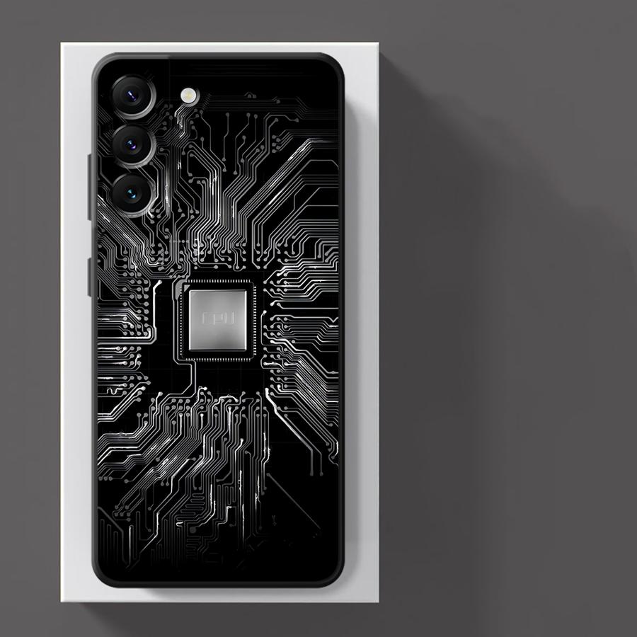 Funda Phone Cover Case for Xiaomi Redmi Note 9 10S 9S 11 10 11s 12s 14 13 Pro Plus 7 8 12 Pro Retro Circuit Board