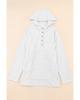 Azura Exchange Kangaroo Pocket Henley Button Hoodie