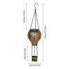 Hot Air Balloon Solar Light Lantern Hot Air Balloon Shape Solar Light Energy-Efficient Weatherproof for Garden Outdoor Lights