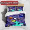 3pcs Duvet Cover Set (1*Duvet Cover + 2*Pillowcase, Without Core), Custom Name Among Us Pattern Bedding Set, Home Bedroom Decor Gift