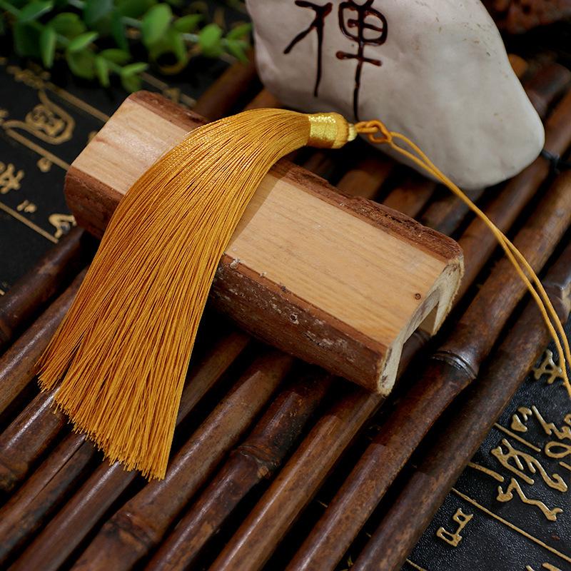 Tassel 13Cm Double Pull Circle Around Gold Thread Tassel, Polyester Tassel Ears, Fan Pendant Pendant Tassel Accessories, Tassel