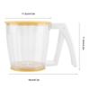 Flour Sifter, 6.3 * 4.5 * 4.5 Inch Sieve for Baking Sieve with Top and Bottom Cover for Baking