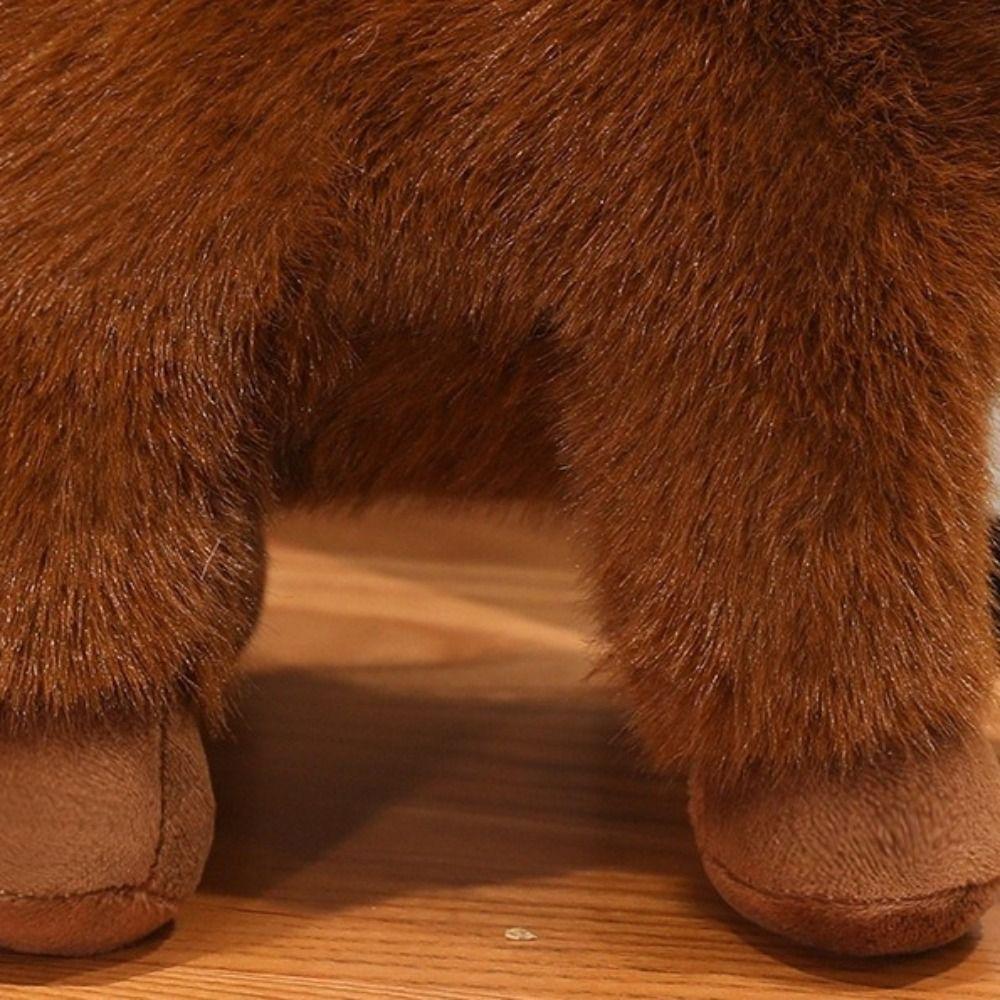 with Mane Horse Plush Toys Stuffed Tail Cartoon Horse Stuffed Toy  Room Decoration