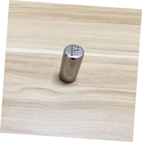 Alipis Stainless Steel Condiment Containers, Compact Salt and Pepper Shakers with Wear-Resistant Airtight Lids for Home and Outdoor Use, Set of 2