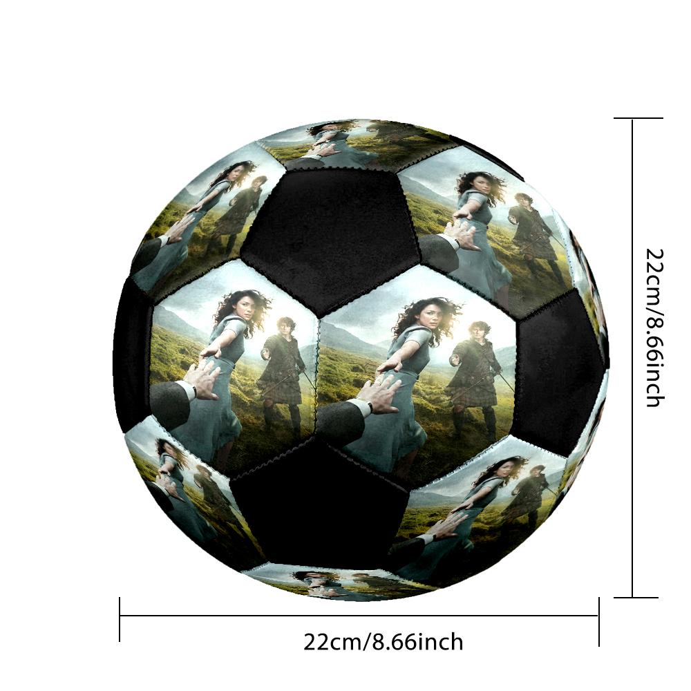 Vibrant Outlander Indoor Soccer Ball Colorful Machine Stitched PVC Size 5 Team Training Competition Ready Durable High-Bounce Cool Sports Gift