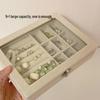 Transparent Acrylic Jewelry Storage Box: Dustproof, Anti-Oxidation Display for Earrings, Studs, Necklaces, and Bracelets.
