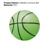 Light Up Basketball High Elasticity Battery-free PVC High Bright Holographic Basketball for Kids