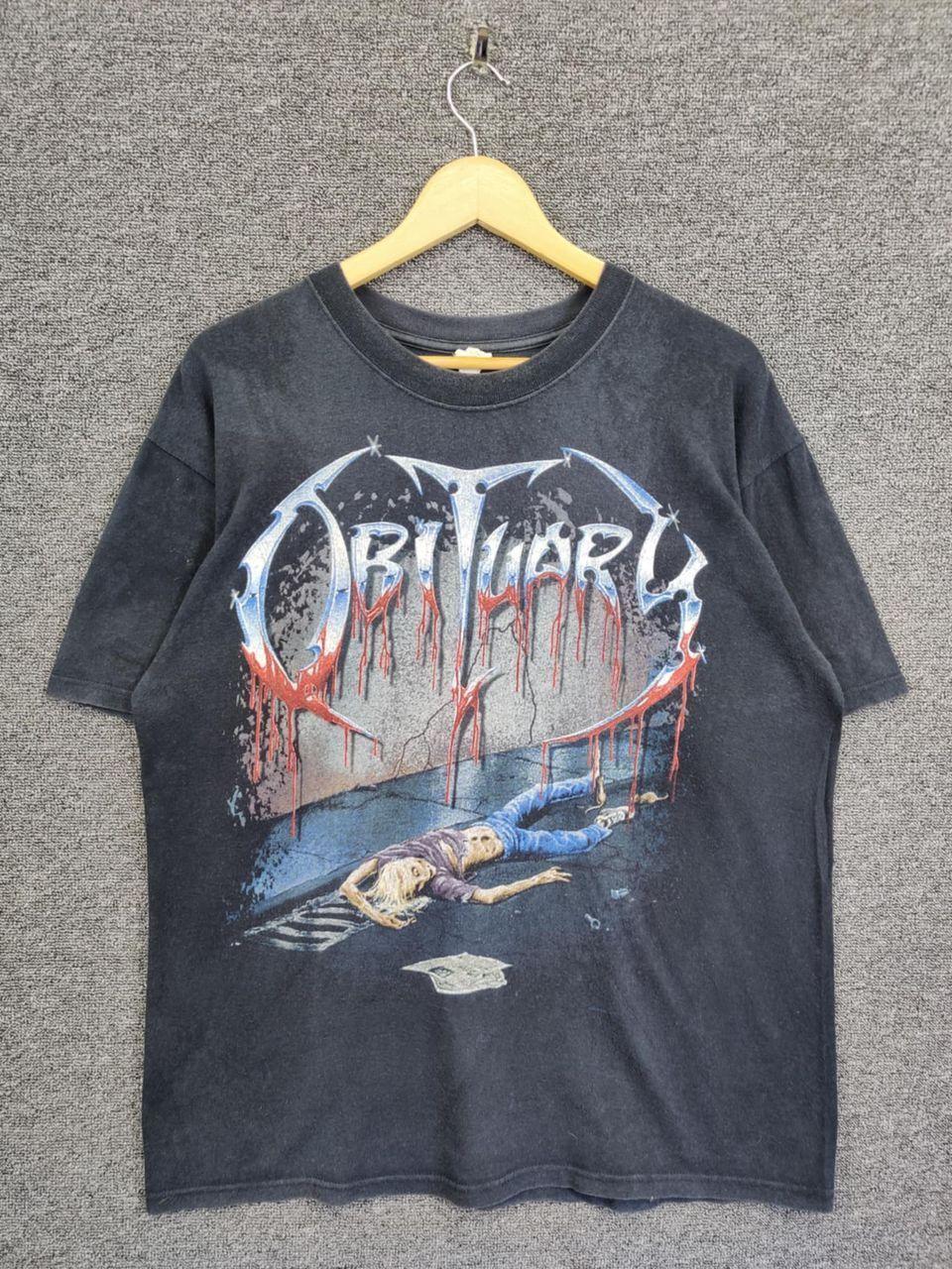 Obituary Slowly We Dot Death Metal Band Black Unisex Tshirt S-5XL WA0710 L