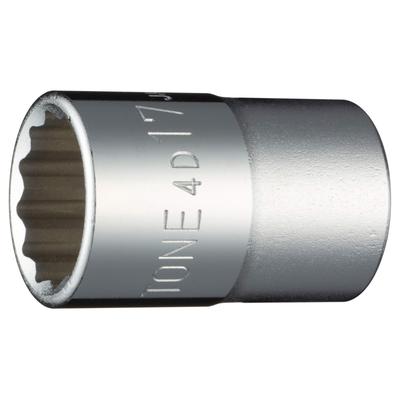TONE Stecknuss Antriebswinkel Schlüsselweite 17mm (12 Quadrate) 4D-17 12,7 mm (1/2 ")