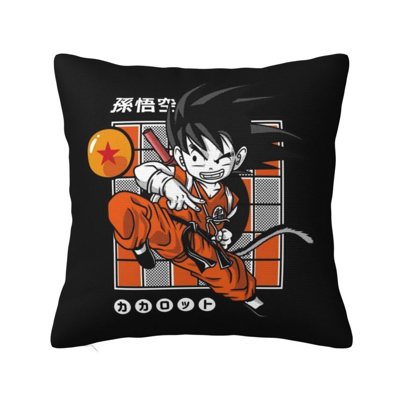 Benutzerdefinierte Luxus Dragon Ball Goku Kissenbezug Samt Anime Manga Kissenhülle