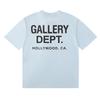 American Streetwear T-Shirt Gallery Dept Inspired Hollywood Letter Print Cotton Tee Men Women