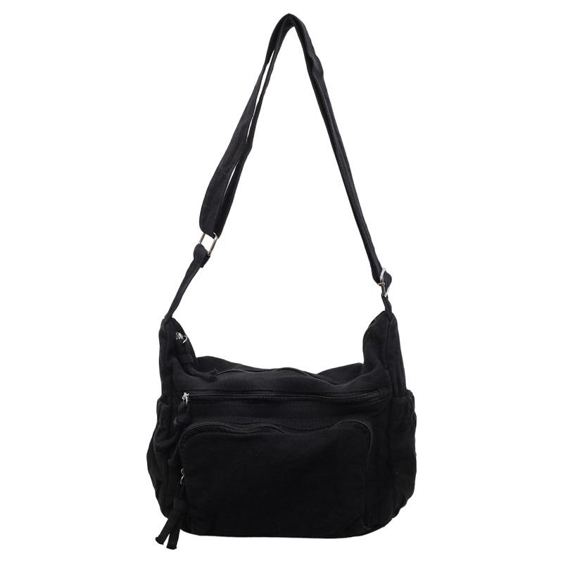 Solid Color Large Capacity Tote Bag Women's Shoulder Bag Commuter Lightweight Crossbody Bag