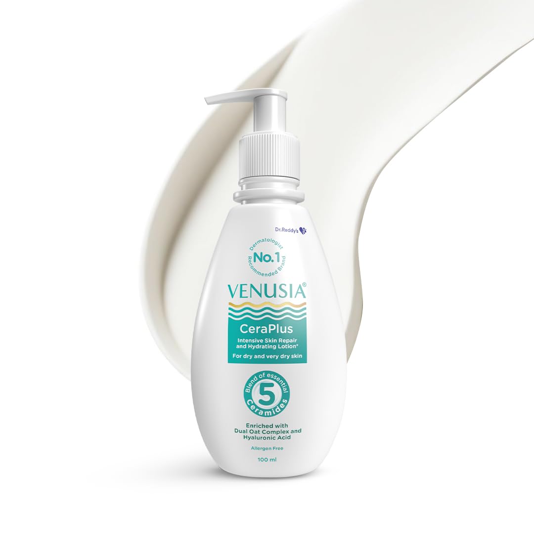 

Dr. Reddy s Venusia CeraPlus Moisturizing Lotion 100ml For Dry Skin With Ceramides & Hyaluronic Acid