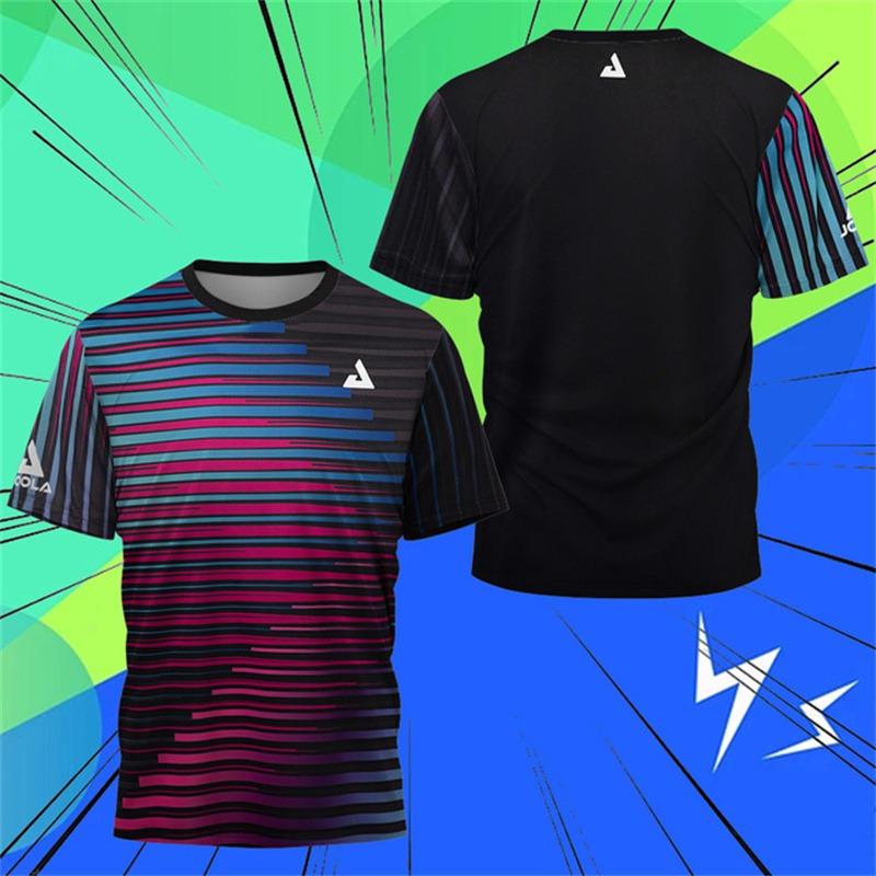 Lake Spot Table Tennis Clothing Men's T-Shirt Badminton Tennis Quick Dry Short Sleeve Men's Breathable T-Shirt Table Tennis Club