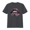 T-shirt da uomo Design Labbbra Gioiello 5 Borgogna Abbinamento Sneaker Nero vintage Lavato Casual uomo abbigliamento designer grafica Unisex