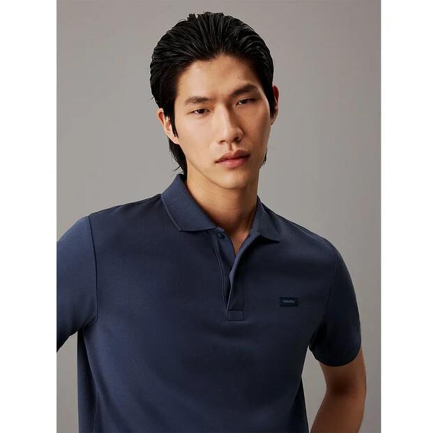 Calvin Klein Smooth Cotton Slim поло с короткими рукавами