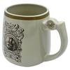 Harry Potter Time Turner Mug with Figure, Approx. 8 x 9 cm, 290ml, Wizarding World Merchandise, Gray, san4507