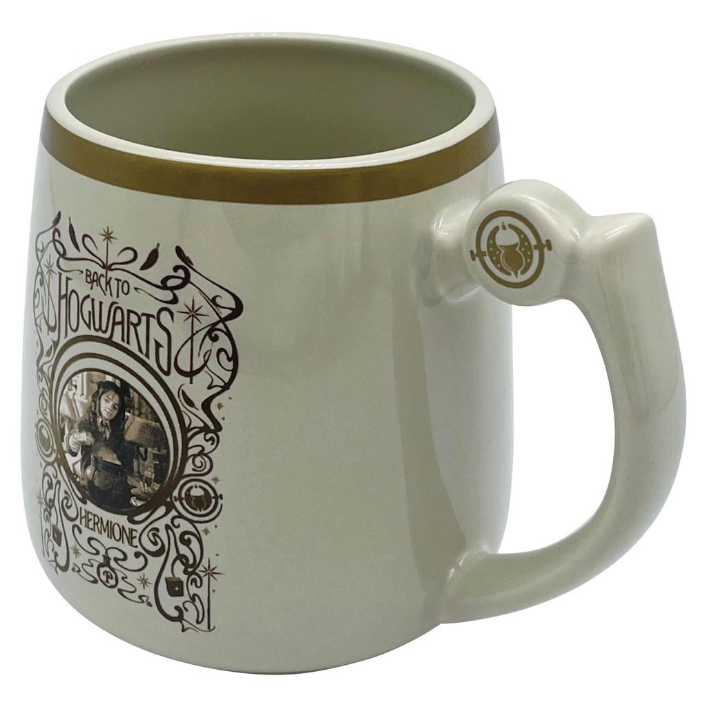 Harry Potter Time Turner Mug with Figure, Approx. 8 x 9 cm, 290ml, Wizarding World Merchandise, Gray, san4507