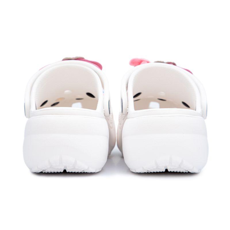 Crocs Classic Clog Pink Kitty Classic Cloud Clogs Women's White