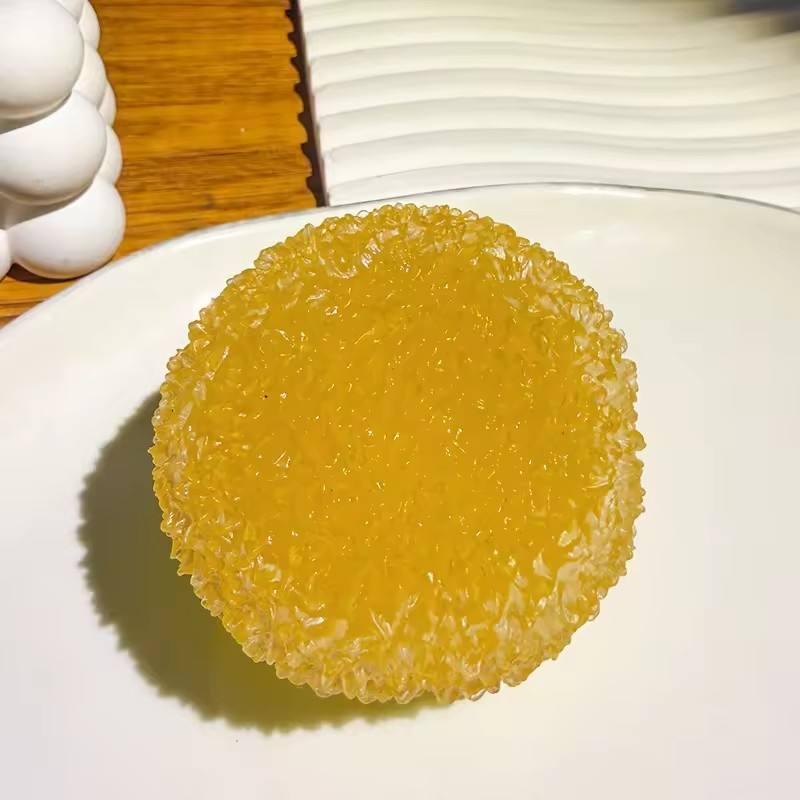 Crunch Squeeze Ice Crystal Stress Ball Fruit Candy Squishy Fidget Toy Soft Sensory Stress Relief Toy for Kids Adults