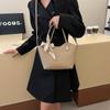 Vintage Commuter Underarm Bag Women'S Fashion Large-Capacity Shoulder Handbag Textured Tote Bag