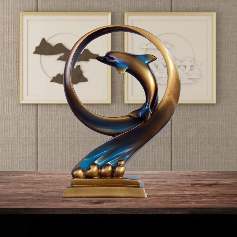 Ornamente Delfin Nordic Accesorii pentru Casă Decorare Sufragerie Vitrină Vin Modern Simplu Creativ Rășină Artizanală Decorație