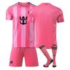2025/26 Football Training Uniform Home Away No.10 Jersey Children Adult Set Breathable Quick-Dry Soccer Shirt