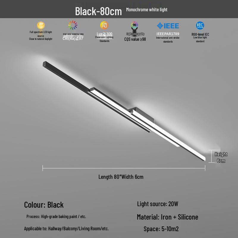 2025 Modern Minimalist Hallway & Corridor Light - Simple Design for Entrance, Balcony & Wardrobe Spaces