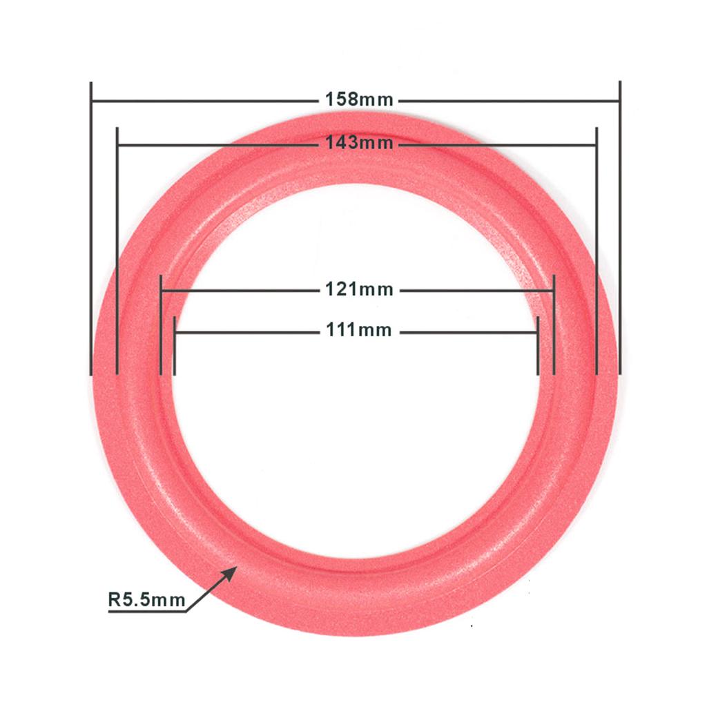 Speaker Rubber Foam Edges Surround Rings Repair Part for Speaker Repair DIY Surround Edges Dustproof Rings Improved Bass