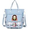 Demon Slayer Tote Bag Crossbody Bag Carrying Bag Shoulder Bag for Teenager Girl Boy Back To School Bag Men Women Leisure Travel Bag Mochila