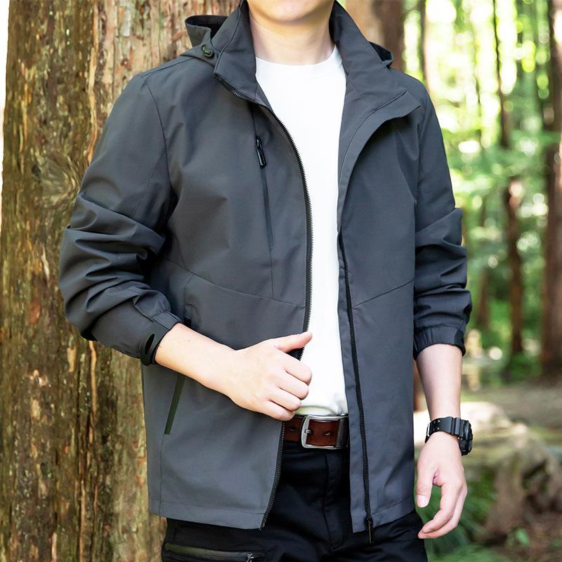 Casual Jacket Men's Spring and Autumn Jacket Waterproof and Windproof Loose Trend Jacket Tooling Jacket