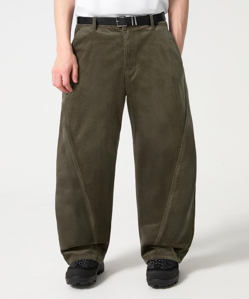 TRILLION Curved Fit Wide Corduroy Pants_4 Colors