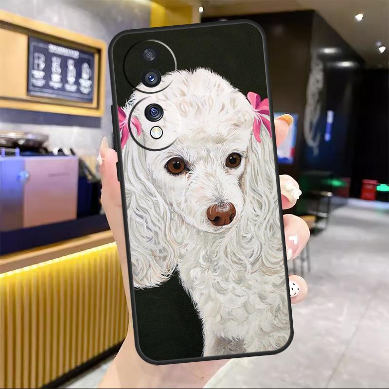 Poodle Dog For Honor Magic 6 7 8 Pro Case For Honor 90 70 50 Lite 400 200 X8c X8b X9a X9b X9c X9d Win RT