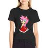 Amy Rose T-Shirt Tees Plus Size Tops Aesthetic Clothing Cute Tops Rock And Roll T Shirts For Women