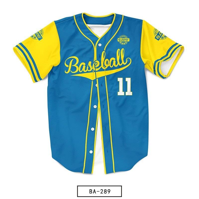 Men's and Women's Same Baseball Uniforms, European and American Baseball Tops, 3D Digital Printing Sportswear, Game Training Uniforms