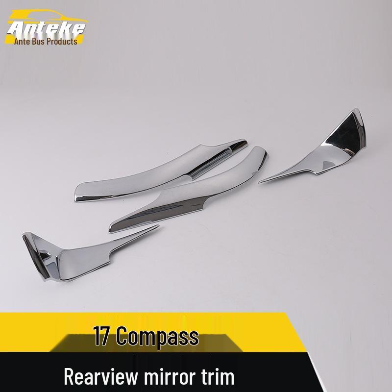 17 Compass Rearview Mirror Trim Cover: Bright Strip Accessory