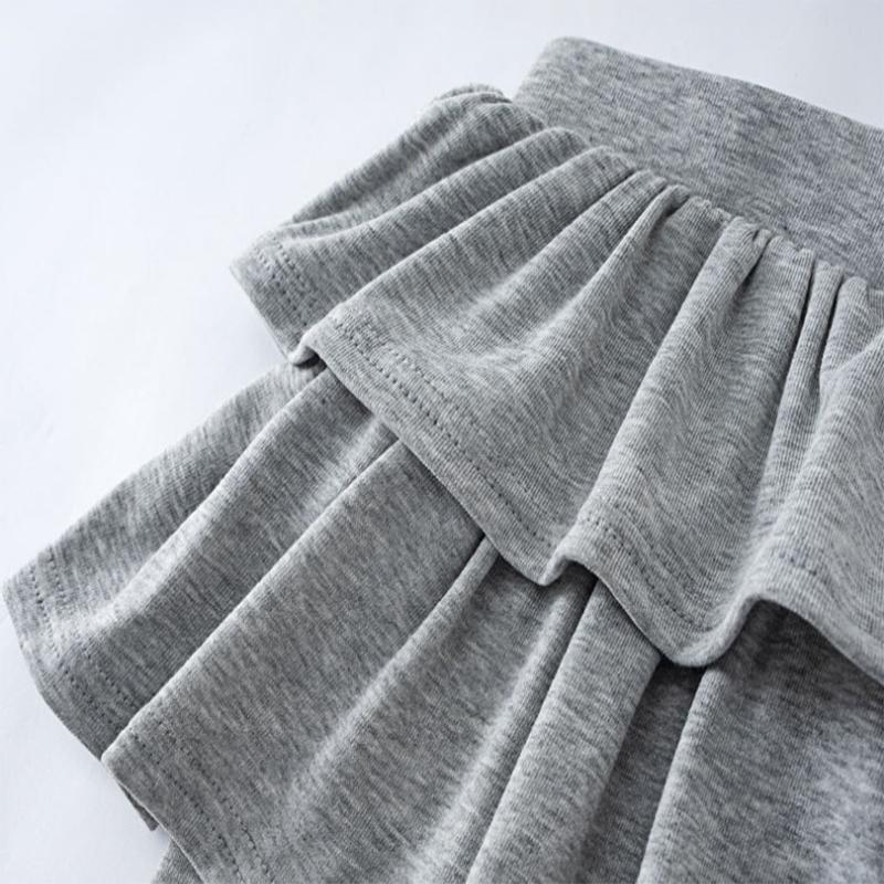 Leggings para Meninas Estilos Primavera e Outono Calça-saia Infantil Falsa de Duas Peças Usar Calça Saia Elástica para Meninas para Usar ao Ar Livre