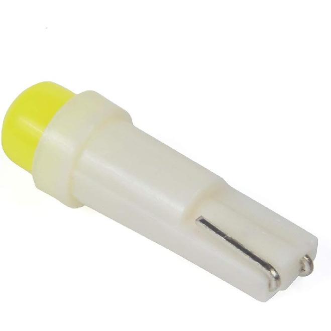 T5 74 2721 COB 1W Dashboard Instrument White LED Light Bulbs (Pack of 10)