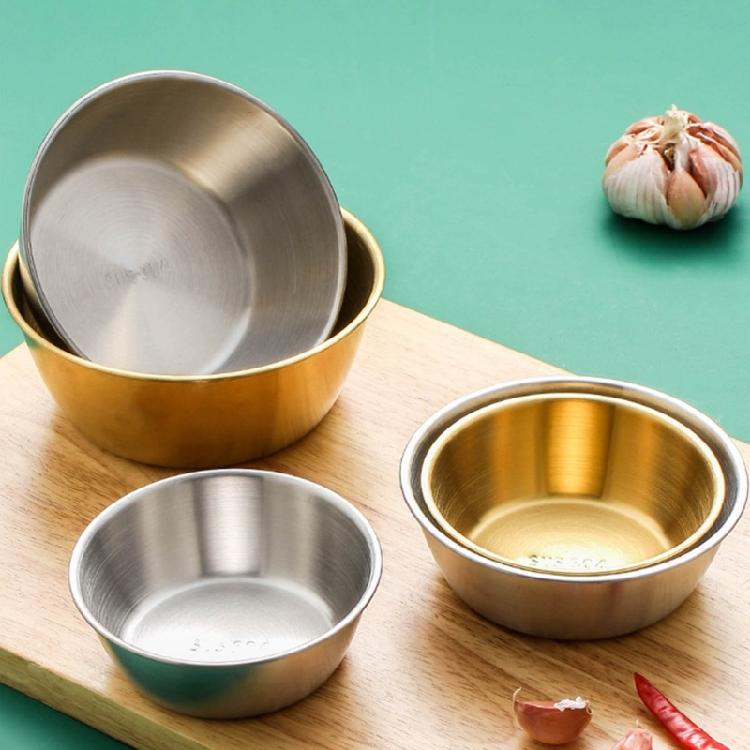 Metal Salad Bowls Restaurant Seasoning Bowl Food Container Noodles Bowl Condiment Container for Camping, Hiking, Picnic