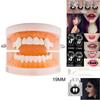 Realistic Halloween Vampire Fangs Teeth Kit With Solid Adhesive And Customizable Sizes
